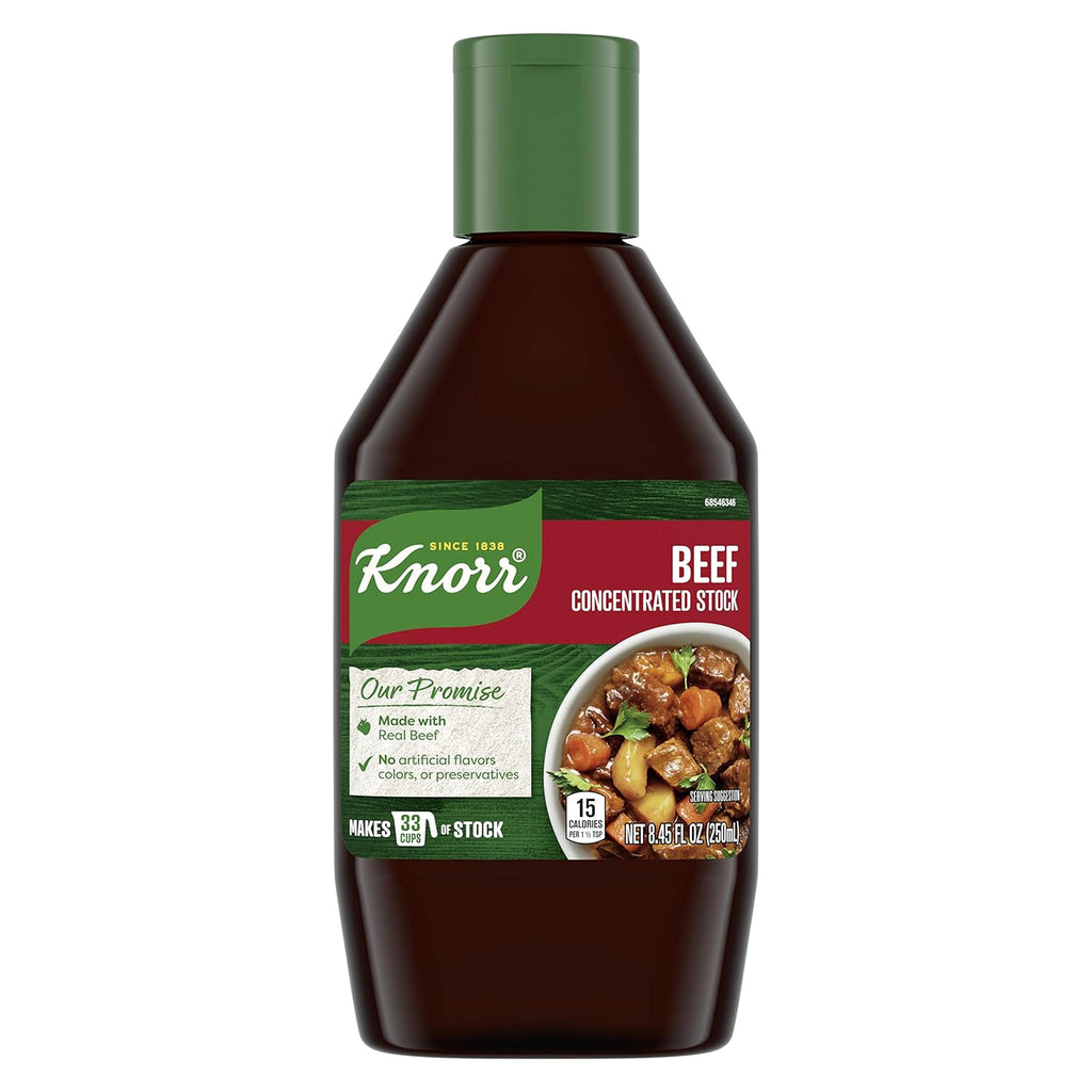 Concentrated Stock for a Flavorful and Aromatic Beef Stock Beef Gluten Free and No Artificial Flavors, Colors or Preservatives 8.45 Fl Oz