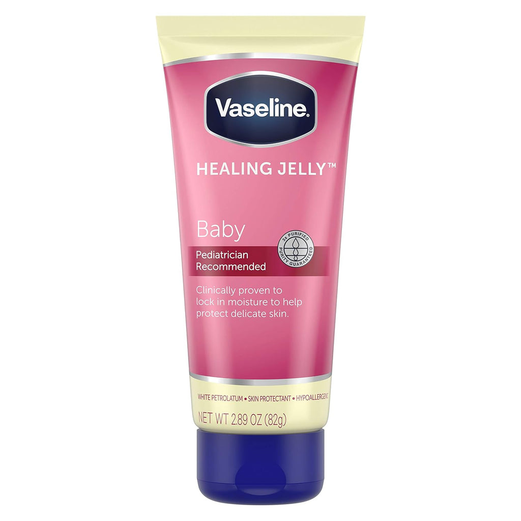 Healing Jelly Petroleum Jelly for Diaper Rash Moisturizer for Baby Hypoallergenic Skin Protectant 2.89 Oz