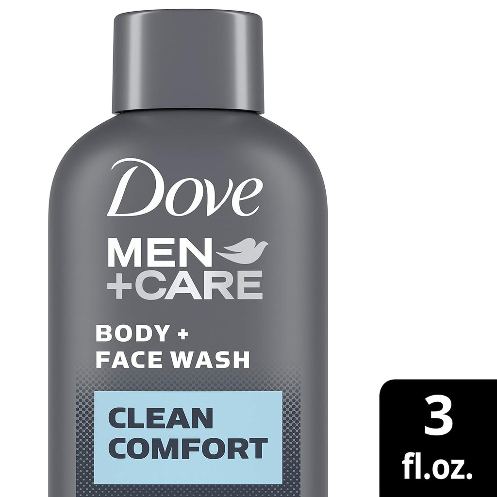 Hydrating Clean Comfort Pack of 24 Body and Face Wash with 24-Hour Nourishing Micromoisture Technology Body Wash for Men, 3 Oz