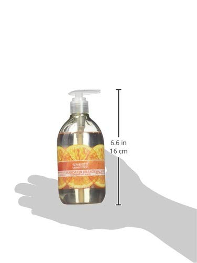 Liquid Hand Soap, Mandarin Orange & Grapefruit, Gentle Plant-Based Formula, 12 Fl Oz