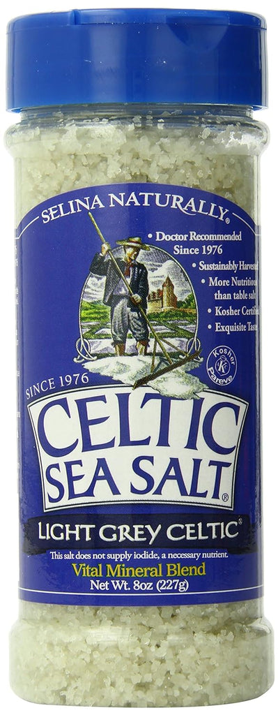 🌊 Light Grey Celtic Sea Salt Shaker - 8 oz 🌊 Elevate Your Culinary Experience