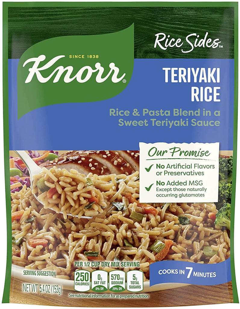 , Rice Sides, Flavor, 5.4Oz Pouch (Pack of 6) (Choose Flavors Below) (Asian Sides Teriyaki Rice)