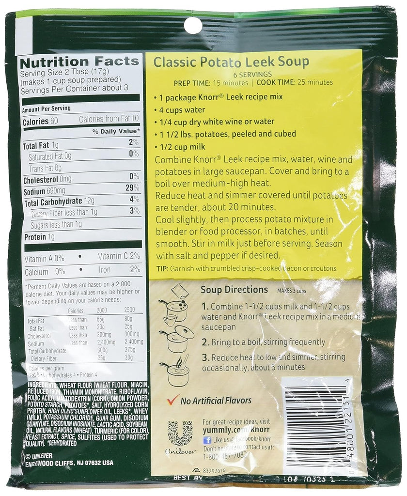 Leek Recipe Mix, 1.8 Oz (Pack of 3)