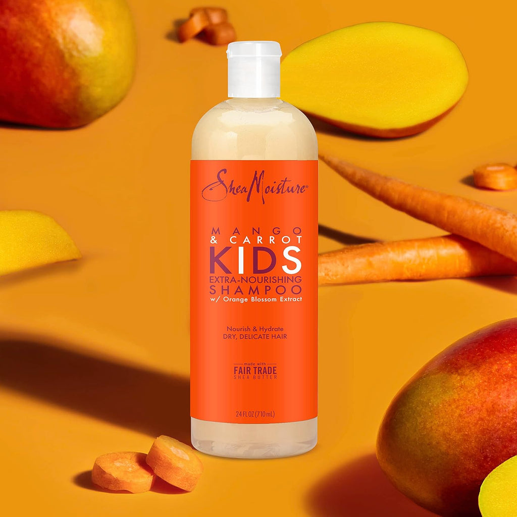 Kids Shampoo Extra-Nourishing Mango & Carrot for Dry, Delicate Hair 24 Fl Oz