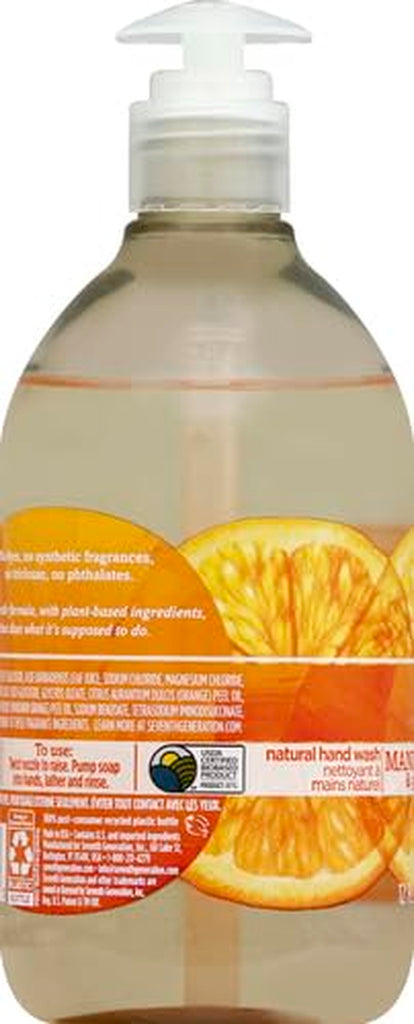 Liquid Hand Soap, Mandarin Orange & Grapefruit, Gentle Plant-Based Formula, 12 Fl Oz