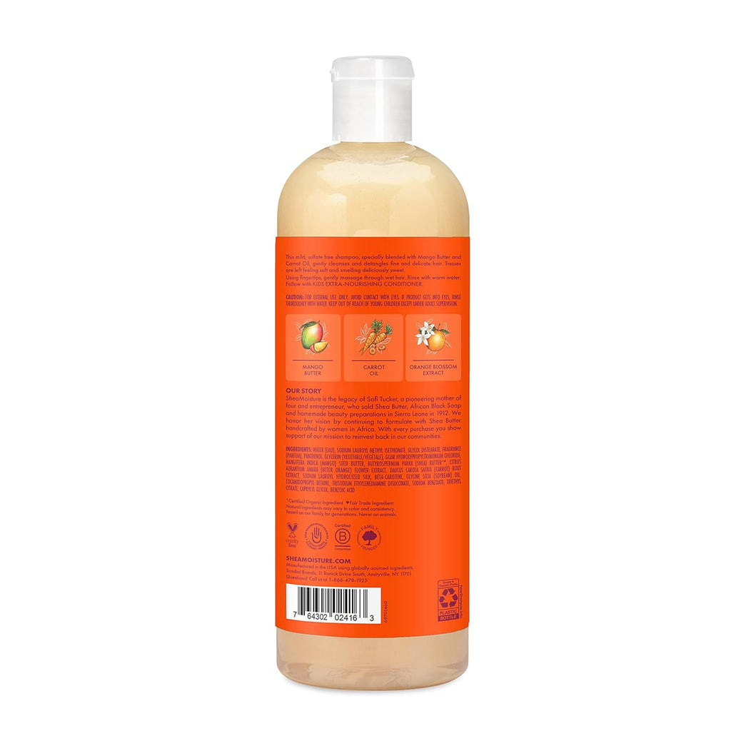 Kids Shampoo Extra-Nourishing Mango & Carrot for Dry, Delicate Hair 24 Fl Oz