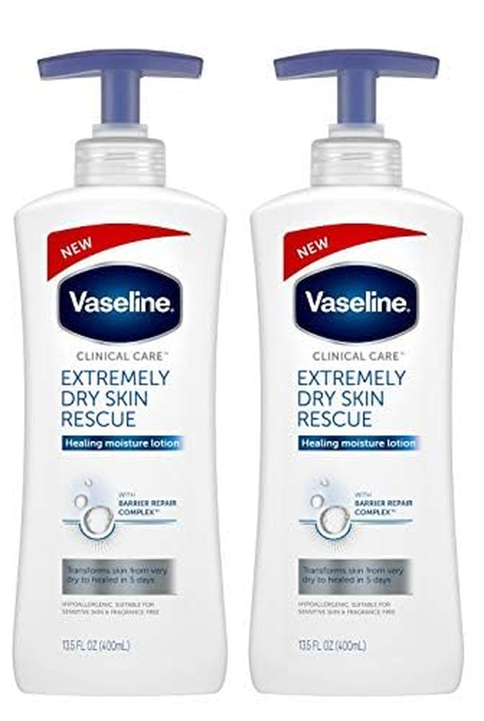 NEW Extremely Dry Skin Rescue Body Lotion Healing Moisture Lotion 13.5 FL OZ (400Ml) - 2-PACK