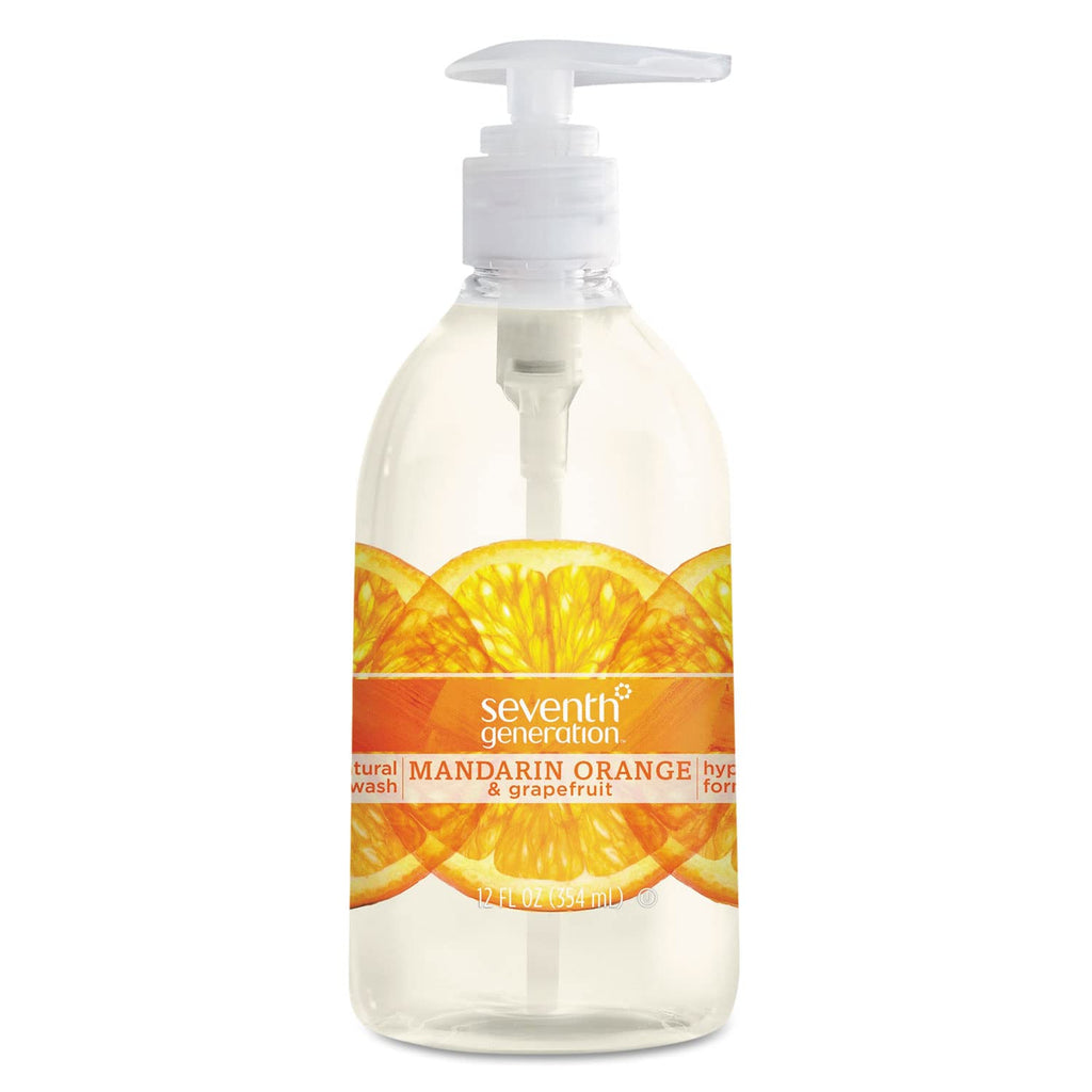 Natural Hand Wash - Mandarin Orange and Grapefruit - 12 Oz