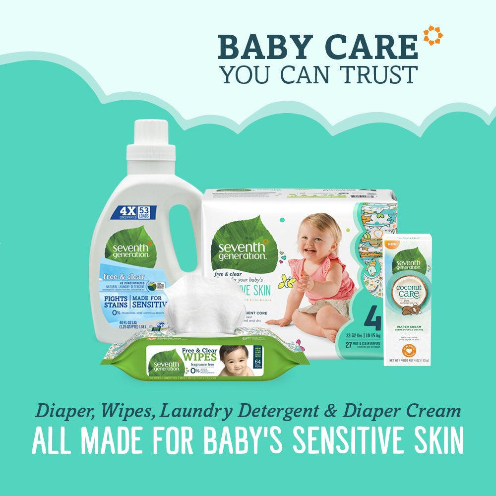 Baby Wipes, Free & Clear Unscented and Sensitive, 30 Count Travel Pack