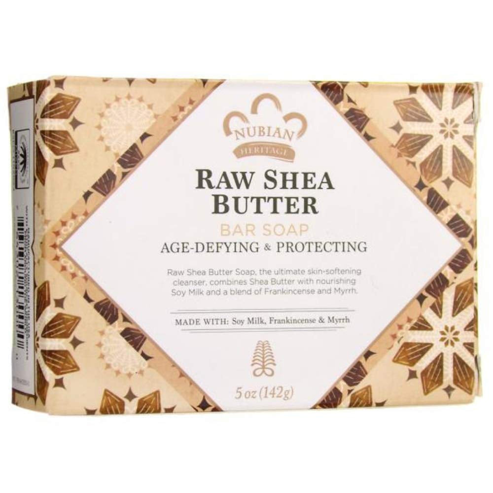 Bar Soap Raw Shea Butter with Soy Milk, Frankincense & Myrrh - 5 Oz - 2Pc