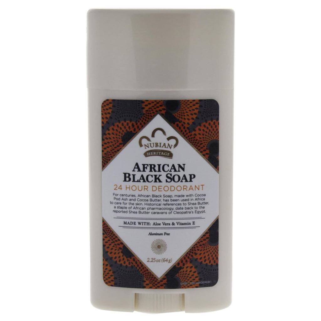 24 Hour Natural Deodorant African Black Soap, 2.25 Oz