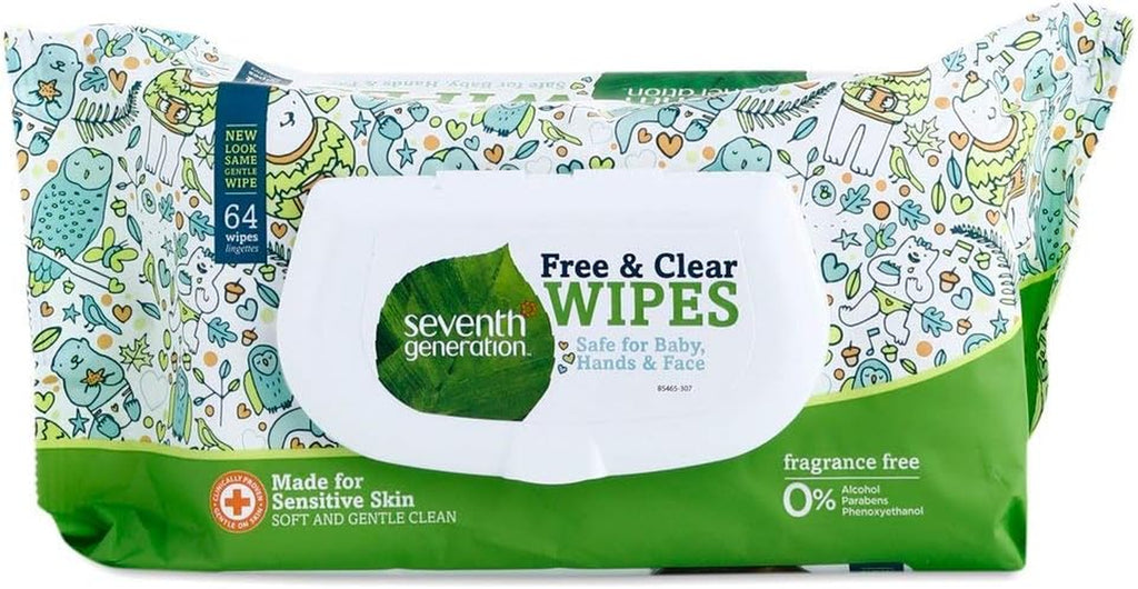 Baby Wipes (64 Thick and Soft Wipes)