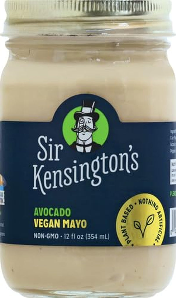 Sir Kensington'S Vegan Mayo Avocado Oil Keto Diet Certified Gluten Free Certified Vegan Soy Free Non- GMO Project Verified Shelf-Stable 12 Oz