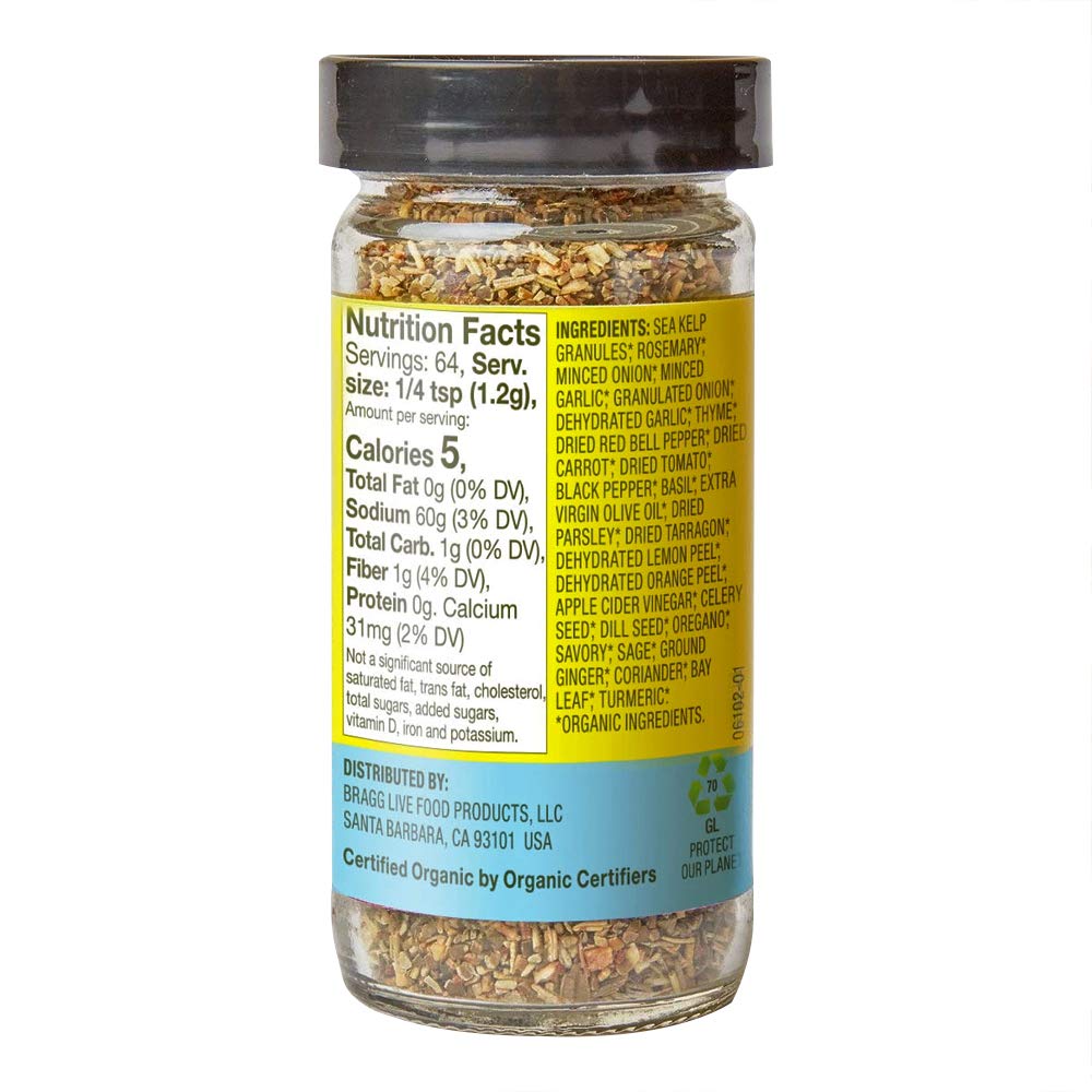 Bragg Organic Delight Seasoning with Organic Bragg Sprinkle,