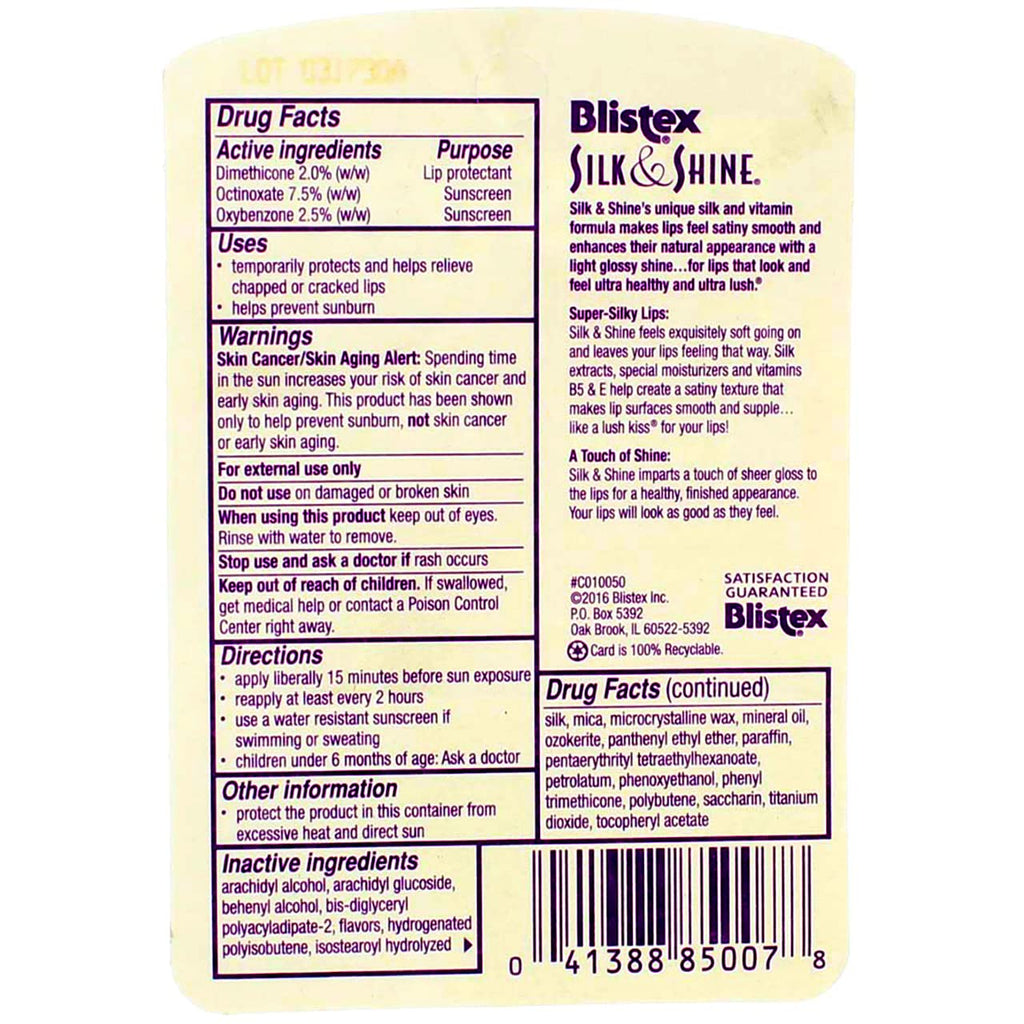 Blistex Silk & Shine Lip Moisturizer