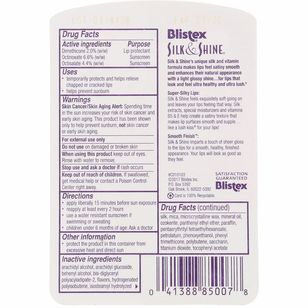 Blistex Silk & Shine Lip Moisturizer