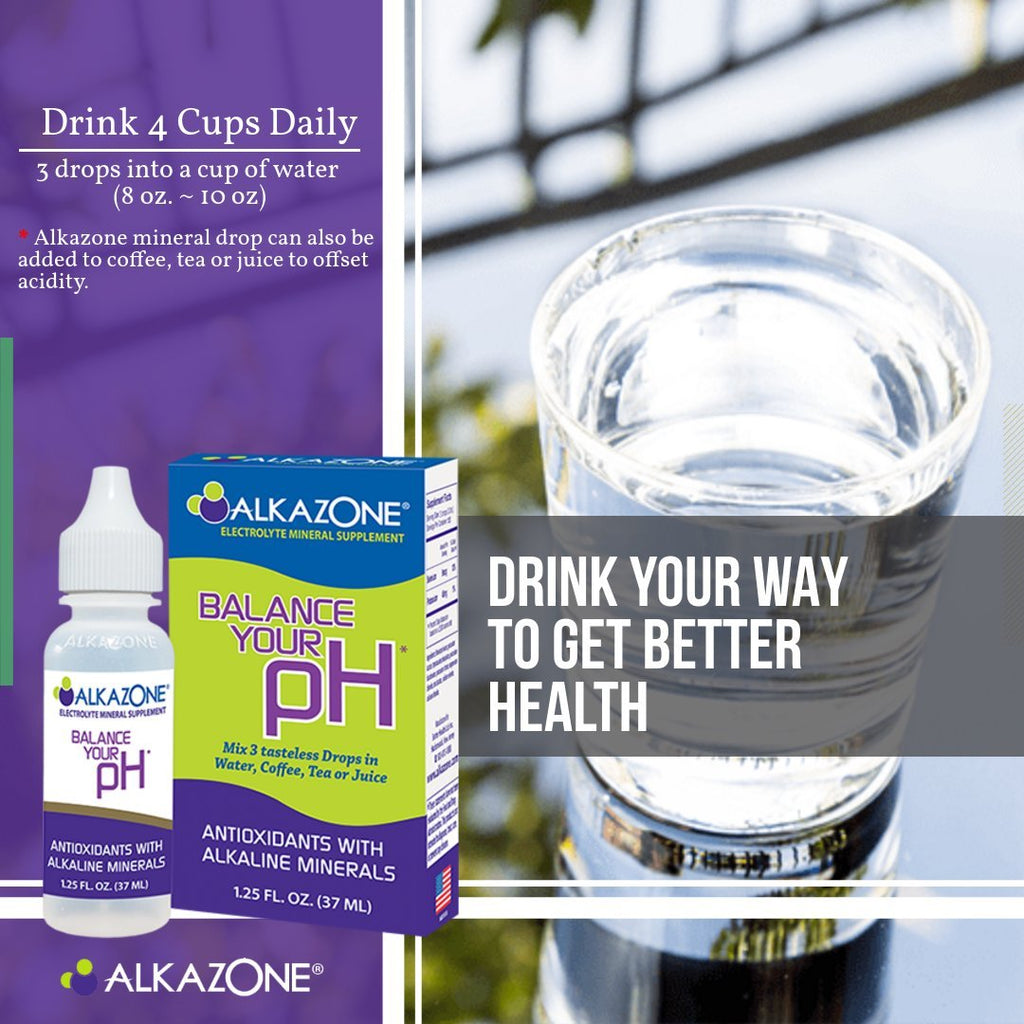 Alkazone Balance Your pH Antioxidants Alkaline Mineral Drops