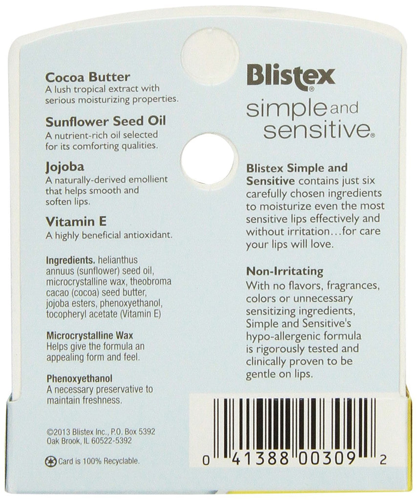 Blistex Simple & Sensitive Lip Moisturizer