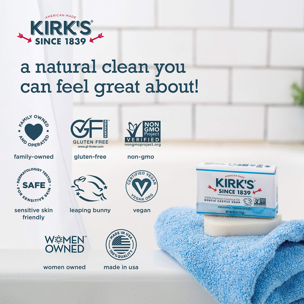 Castile Bar Soap by Kirk’s