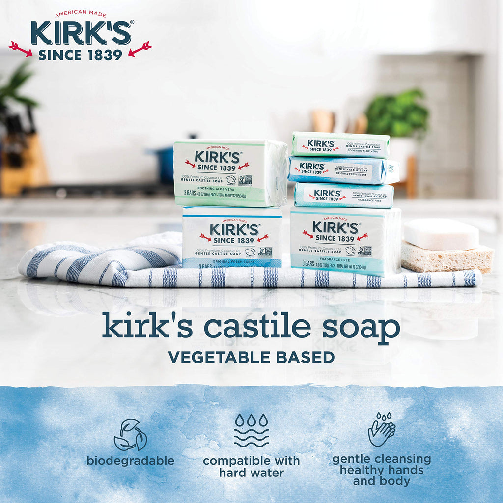 Castile Bar Soap by Kirk’s