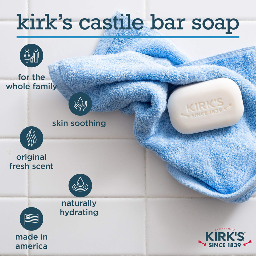 Castile Bar Soap by Kirk’s